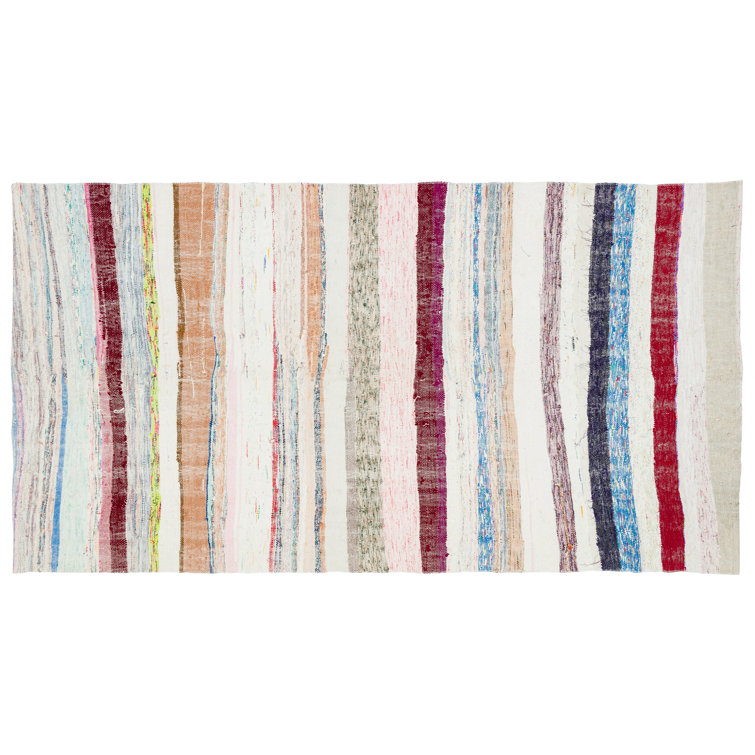 Gracie Oaks Landover Girit HandKnotted Wool Beige/Pink/Orange Rug